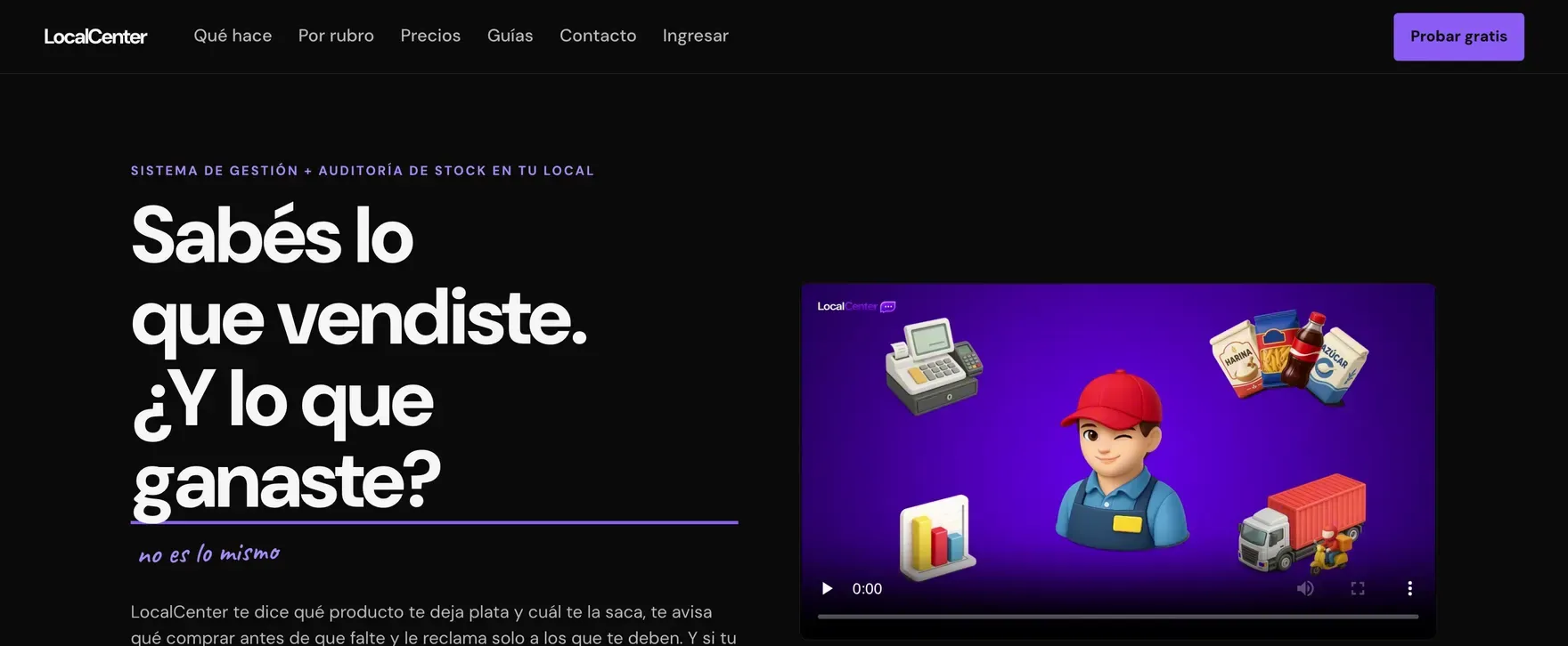 LocalCenter en funcionamiento