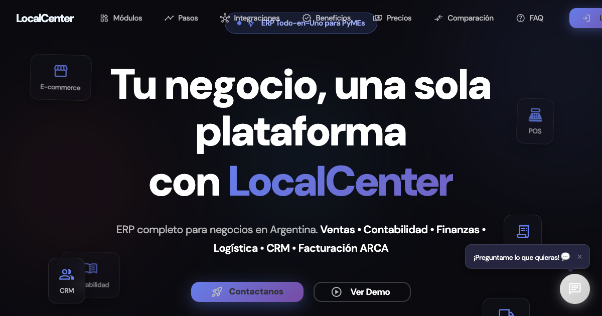 Preview de LocalCenter